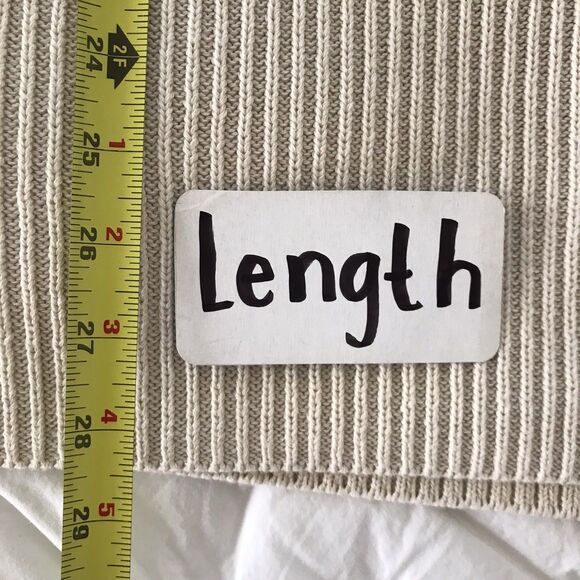 GAP Ivory Black Striped Cotton Knit Long Sleeve Pullover Sweater NEW - XXL - Picture 7 of 9